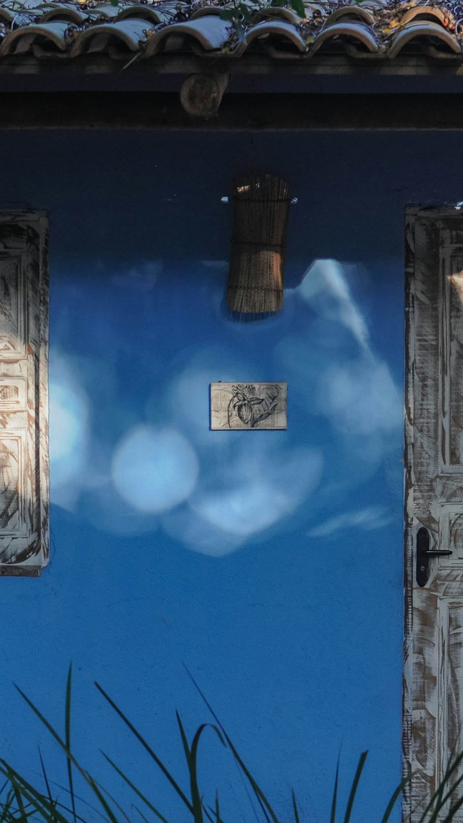 Fachada da casa usada à venda